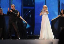 A work of quiet Croatian genius at Eurovision 2009 Igor Cukrov and Andrea Šušnjara emphasized beauty on stage. Photo: Alain Douit (EBU)