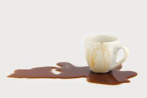 Spilled coffee