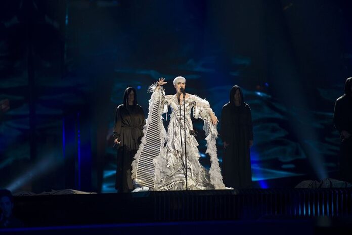 ESC2016_-_Croatia_03 Nina Kraljić representing Croatia with the song "Lighthouse" during a rehearsal before the first semi final of the Eurovision Song Contest 2016 in Stockholm.