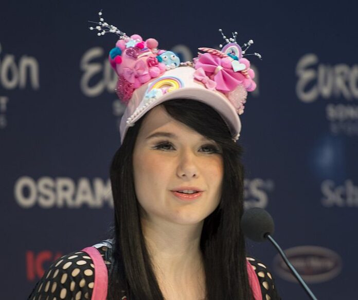 ESC2016_-_Germany_Press_Conference_01 Jamie-Lee at a press conference during the Eurovision Song Contest 2016 in Stockholm.