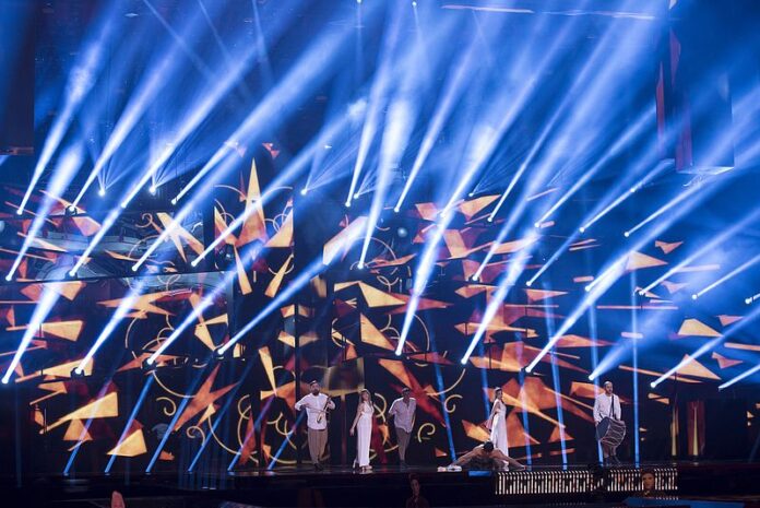 ESC2016_-_Greece_01 Argo representing Greece with the song "Utopian Land" during a rehearsal before the first semi final of the Eurovision Song Contest 2016 in Stockholm.