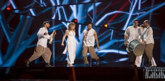 Greek silence Argo representing Greece with the song "Utopian Land" during a rehearsal before the first semi final of the Eurovision Song Contest 2016 in Stockholm.