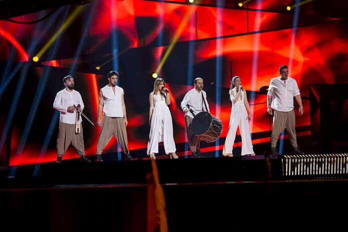 ESC2016_-_Greece_10 Argo representing Greece with the song "Utopian Land" during a rehearsal before the first semi final of the Eurovision Song Contest 2016 in Stockholm.