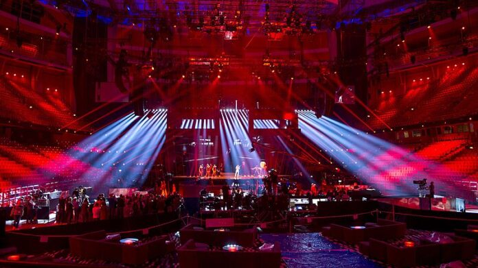 ESC2016_-_Hungary_08 Freddie representing Hungary with the song "Pioneer" during a rehearsal before the first semi final of the Eurovision Song Contest 2016 in Stockholm.