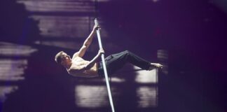 Somebody tell Slovenia the word she’s looking for is purple Jannik Baltzer Hansen during the Eurovision Song Contest 2016 in Stockholm.