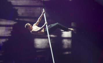 Somebody tell Slovenia the word she’s looking for is purple Jannik Baltzer Hansen during the Eurovision Song Contest 2016 in Stockholm.