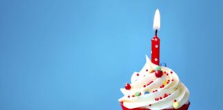 19 November – Join in and come along with a smile and a song Birthday cupcake