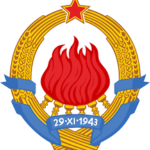 23 March – Buried in the middle of the grass, he lies here Yugoslav coat of arms