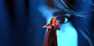 Australia – doing a flip flop Australian singer at Eurovision