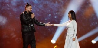 Hungary’s hairy man hasn’t had his man bun cut and it shows… Joci at Eurovision