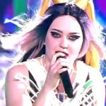 Latvia: lovely boots and not a willy in sight Triana Park at Eurovision