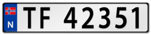 Number plate