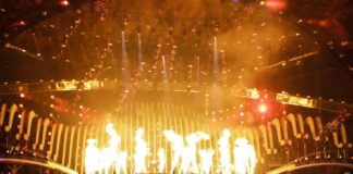 Hungary – a glorious shouty mess AWS on stage at Eurovision 2018 rehearsals