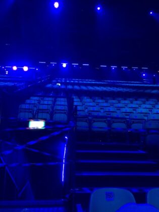 Inside the Expo Arena in Tel Aviv