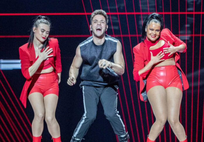 luca Luca Hanni at Eurovision 2019 in Tel Aviv