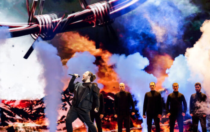 Oto Nemsadze rehearses at Eurovision 2019