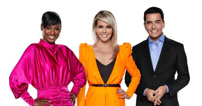 presen Eurovision 2020 presenters Edsilia Rombley, Chantal Janzen and Jan Smit