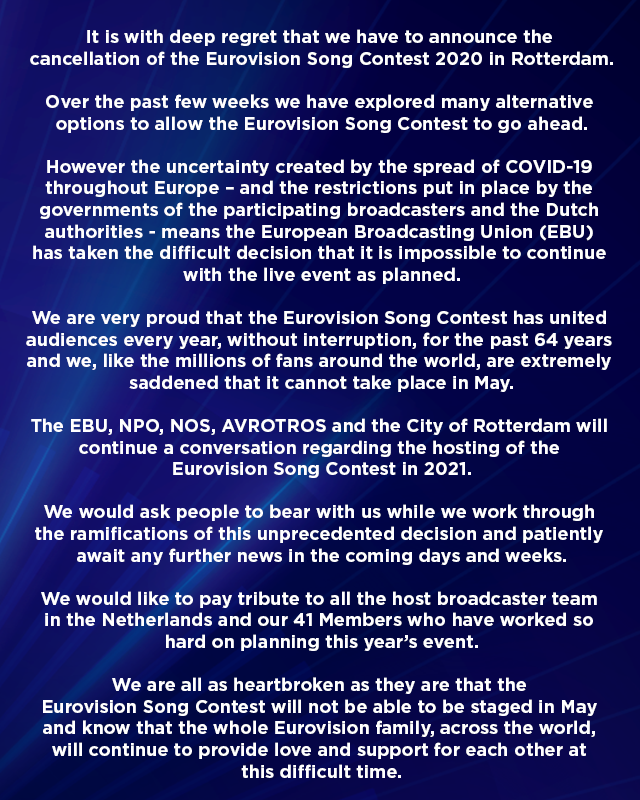 Cancelled Eurovision