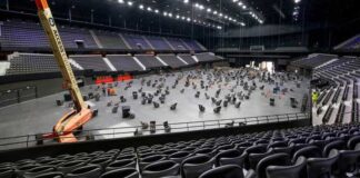 Eurovision stage construction underway in Rotterdam The Eurovision 2021 Stage under construction in Rotterdam