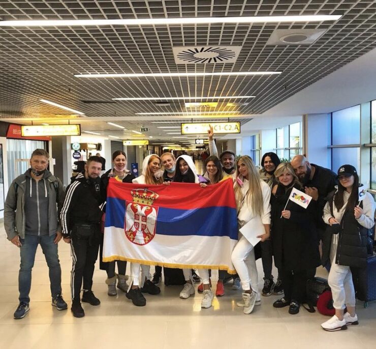 Hurricane leaving Serbia for the 2021 Eurovision Song Contest