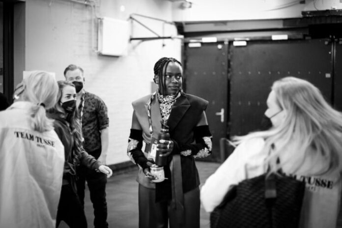 Tusse EBU Tusse from Sweden getting ready to rehearse at Eurovision 2021 in Rotterdam