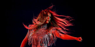 Albania – oooh this has tickled my fancy. Anxhela Peristeri, Albania, First Rehearsal, Rotterdam Ahoy, 11 May 2021 — EBU / Thomas Hanses