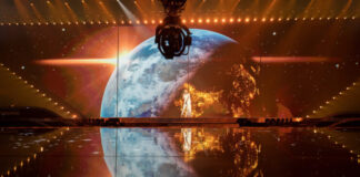 Slovenia – praying for a qualification Slovenia's Ana Soklič took the Ahoy stage to run her first rehearsal of Amen