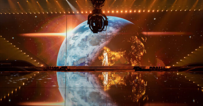 ana-2021-one Slovenia's Ana Soklič took the Ahoy stage to run her first rehearsal of Amen