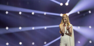 Slovenia. 1-2 1-2 is this thing on? Slovenia's Ana Soklič took the Ahoy stage to run her first rehearsal of Amen