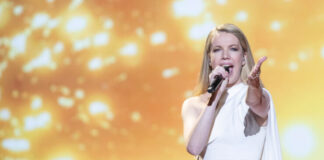 Slovenia – She needs to relax somewhat Ana Soklič, Slovenia, Second Rehearsal, Rotterdam Ahoy, 12 May 2021 — EBU / Andres Putting