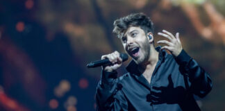 Spain – too much mooning Blas Cantó, Spain, Second Rehearsal, Rotterdam Ahoy, 15 May 2021 — EBU / Andres Putting