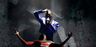 The Netherlands – majestic power and beauty Jeangu Macrooy, The Netherlands, First Rehearsal, Rotterdam Ahoy, 13 May 2021 — EBU / Thomas Hanses