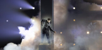 Switzerland – Is he more Torvill or Dean? Gjon’s Tears, Switzerland, Second Rehearsal, Rotterdam Ahoy, 14 May 2021 — EBU / Andres Putting