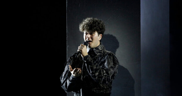 goujon Gjon’s Tears, Switzerland, First Rehearsal, Rotterdam Ahoy, 11 May 2021 — EBU / Thomas Hanses