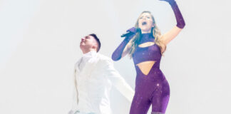 Greece – headless hoodies and dancing pants Stefania, Greece, First Rehearsal, Rotterdam Ahoy, 10 May 2021 — EBU / Andres Putting