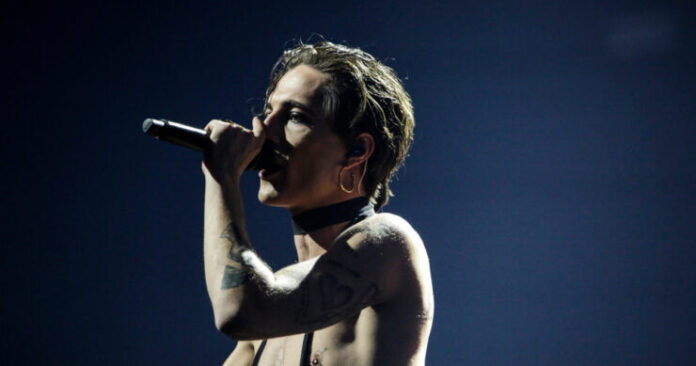 italy1 Måneskin, Italy, First Rehearsal, Rotterdam Ahoy, 13 May 2021 — EBU / Thomas Hanses