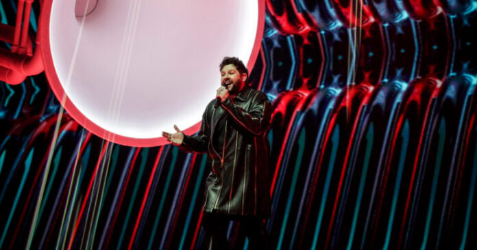jn2 James Newman, United Kingdom, Second Rehearsal, Rotterdam Ahoy, 15 May 2021 — EBU / Thomas Hanses