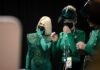 Latvia – the queen of, well, maybe the gloaming Samanta Tīna, Latvia, First Rehearsal, Rotterdam Ahoy, 11 May 2021 EBU / Andres Putting
