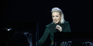 Ireland – Having another go to get it right. Lesley Roy, Ireland, Second Rehearsal, Rotterdam Ahoy, 12 May 2021