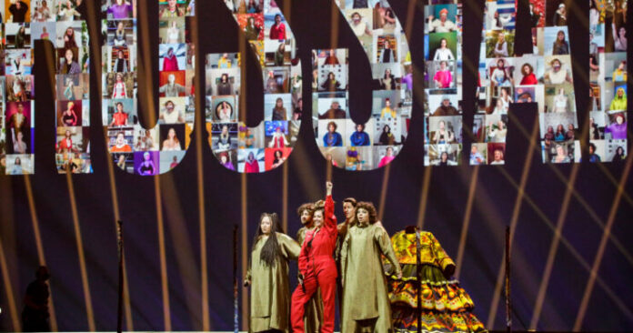 ma21 Manizha, Russia, Second Rehearsal, Rotterdam Ahoy, 12 May 2021 — EBU / Thomas Hanses