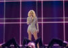Moldova – serving a low-calorie version of her Sugar Natalia Gordienko, Moldova, First Rehearsal, Rotterdam Ahoy, 10 May 2021 — EBU / Andres Putting