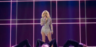 Moldova – serving a low-calorie version of her Sugar Natalia Gordienko, Moldova, First Rehearsal, Rotterdam Ahoy, 10 May 2021 — EBU / Andres Putting