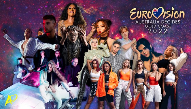 aussie22 Australian hopefuls for Eurovision 2022