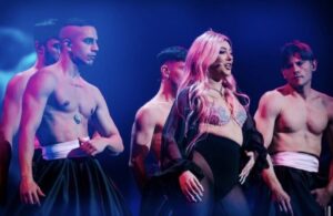 Ronela Hajati at first rehearsals in Turin for Eurovision 2022