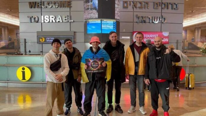 kalush-arrive Kalush arrive in Israel for Eurovision