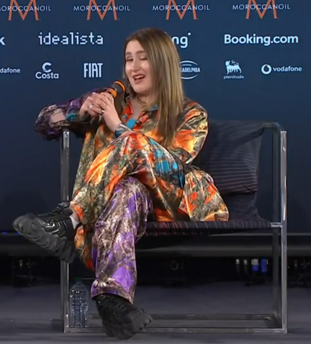 Armenia Rosa Linn from Armenia at her Eurovision meet and greet today in Turin