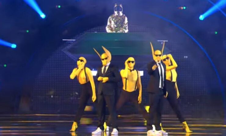 Subwoolfer at their second Eurovision rehearsal today in Turin