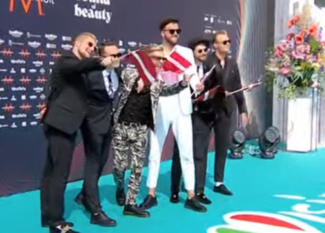 Eurovision Turquoise Carpet in Turin