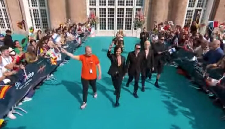 The Rasmus at the Eurovision Turquoise Carpet in Turin