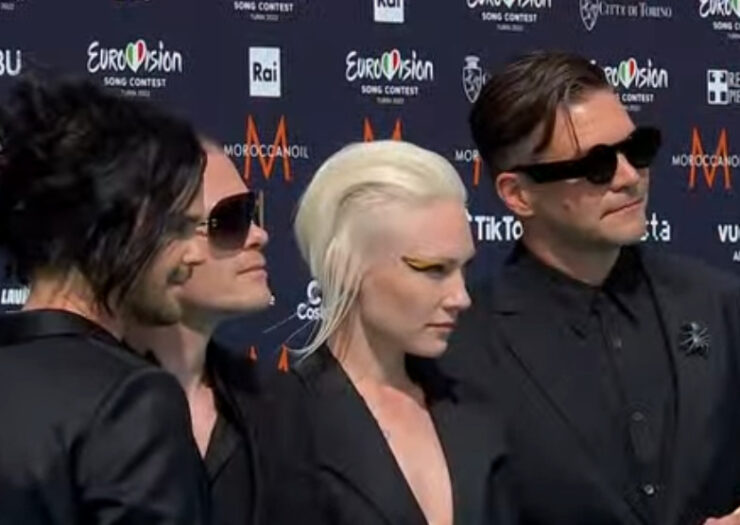 The Rasmus at the Eurovision Turquoise Carpet in Turin
